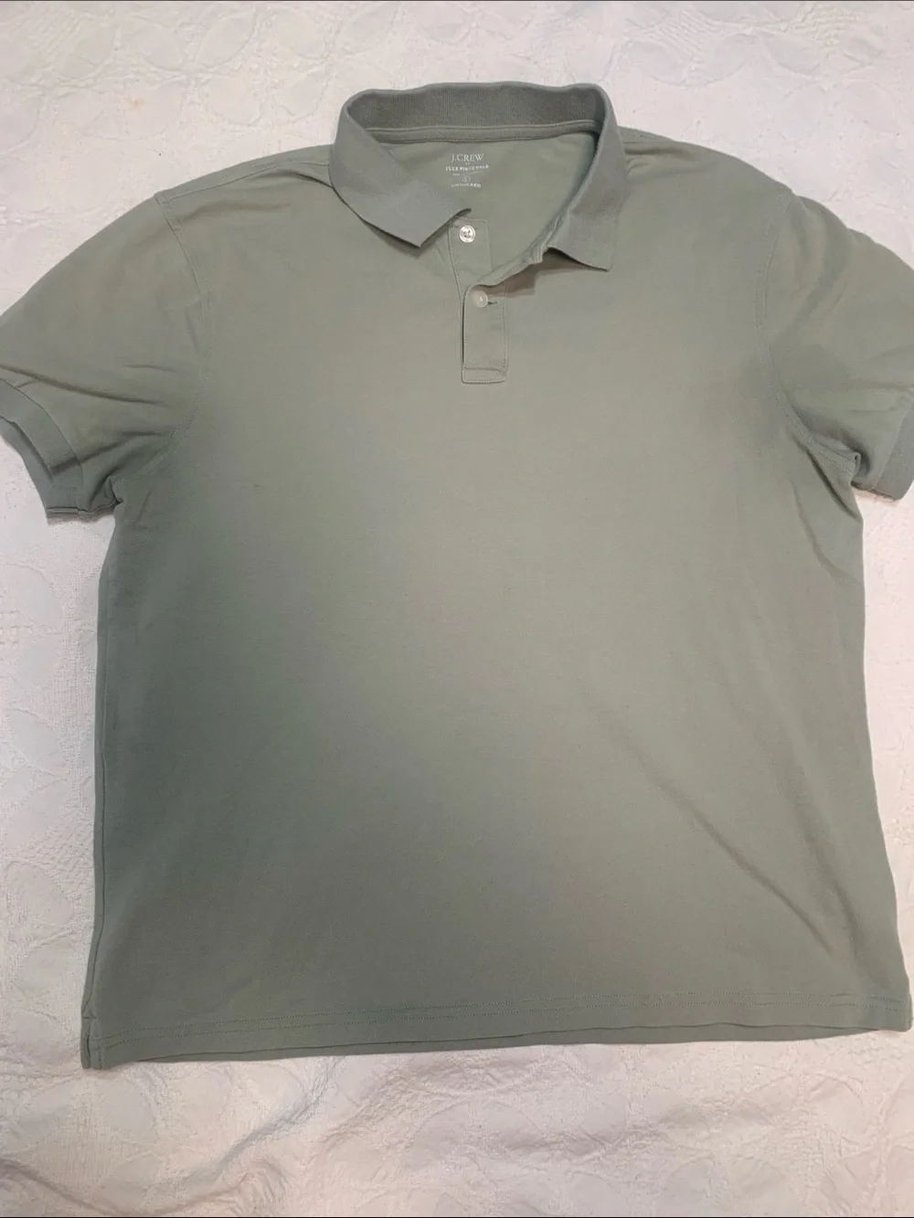 J. Crew Men's Polo in Sage Green Tone